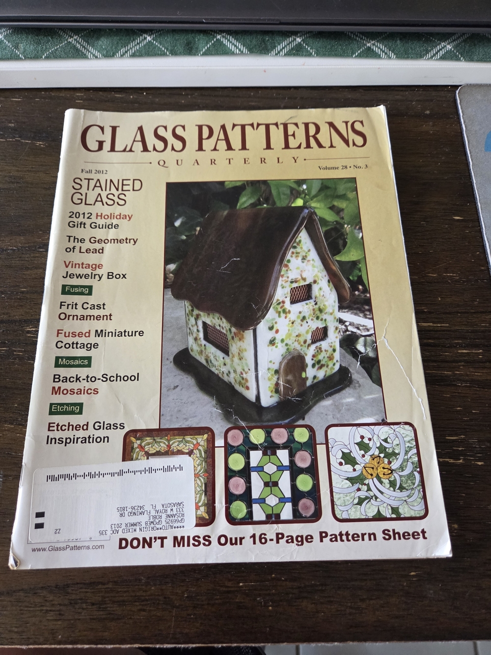 Glass Patterns Quarterly Magazine Fall 2012 Patterns Fused Mosaics